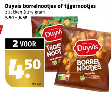 Duyvis   borrelnootjes folder aanbieding bij  Poiesz - details