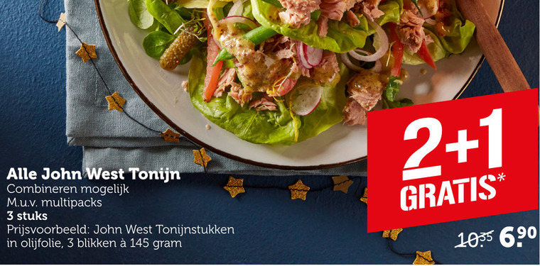 John West   tonijn in blik folder aanbieding bij  Coop - details