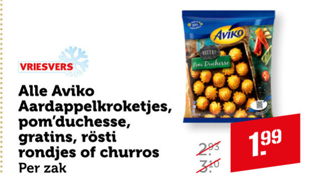 Aviko   aardappelkroketjes folder aanbieding bij  Coop - details