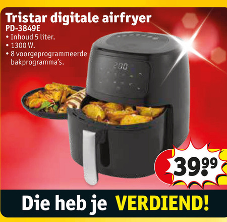 Tristar   friteuse folder aanbieding bij  Kruidvat - details