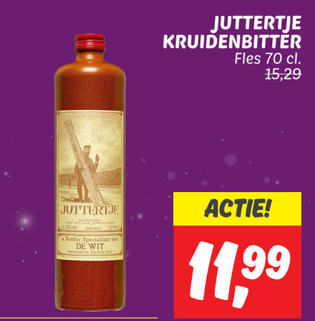 Juttertje   kruidenbitter folder aanbieding bij  Dekamarkt - details