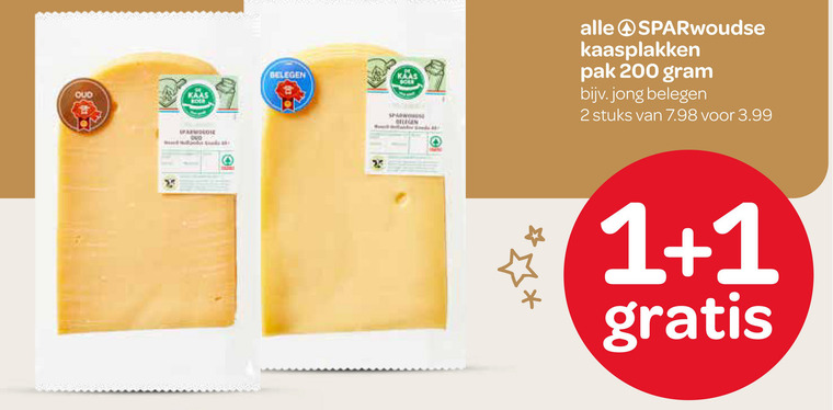 Sparwoudse   kaasplakken folder aanbieding bij  Spar - details