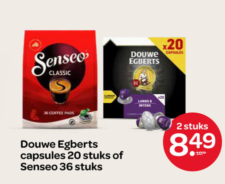 Douwe Egberts   koffiepad, koffiecups folder aanbieding bij  Spar - details