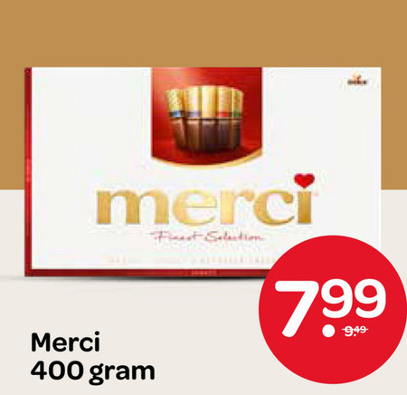 Merci   chocolade folder aanbieding bij  Spar - details