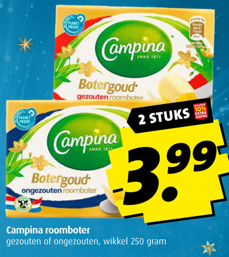 Campina   roomboter folder aanbieding bij  Boni - details