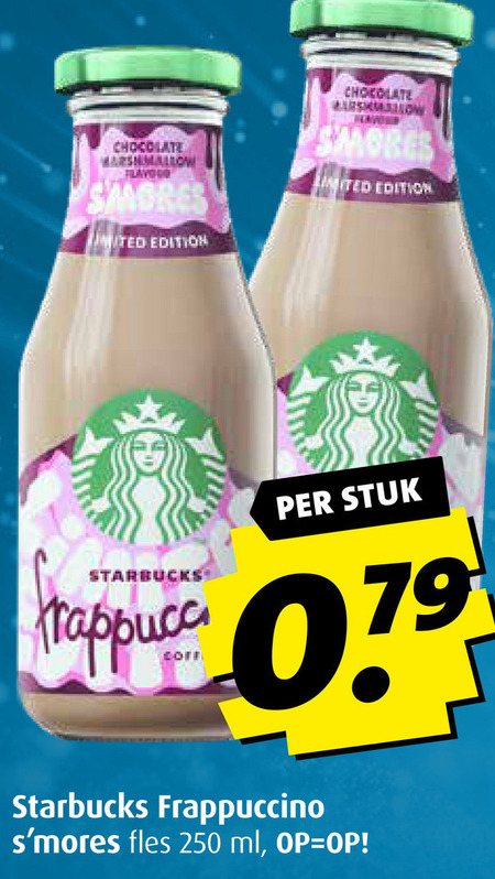 Starbucks   ijskoffie folder aanbieding bij  Boni - details