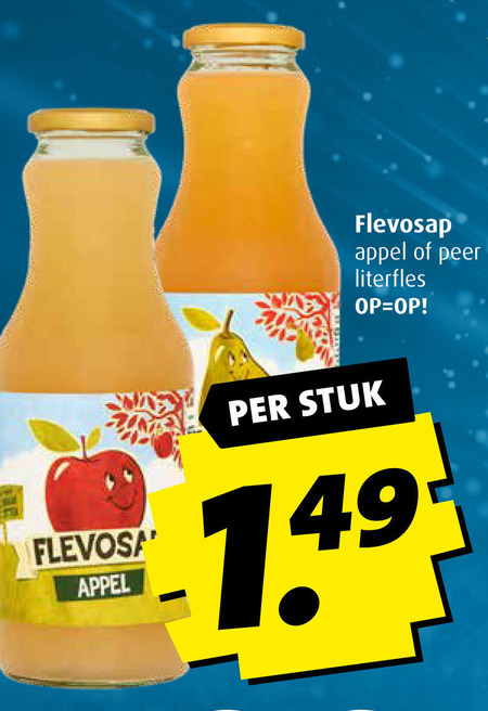 Flevosap   appelsap folder aanbieding bij  Boni - details