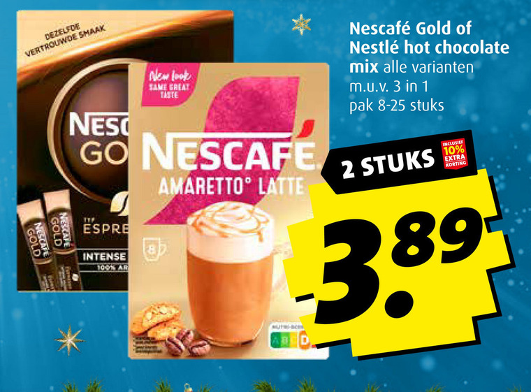 Nescafe   oploskoffie folder aanbieding bij  Boni - details