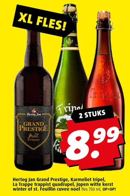 La Trappe   speciaalbier folder aanbieding bij  Boni - details