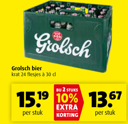 Grolsch   krat bier folder aanbieding bij  Boni - details