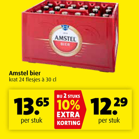 Amstel   krat bier folder aanbieding bij  Boni - details