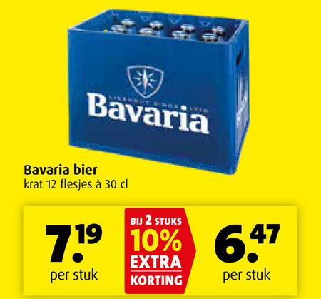 Bavaria   krat bier folder aanbieding bij  Boni - details