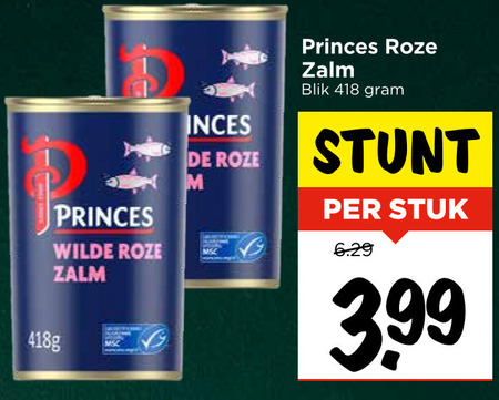 Princes   zalmfilet folder aanbieding bij  Vomar - details