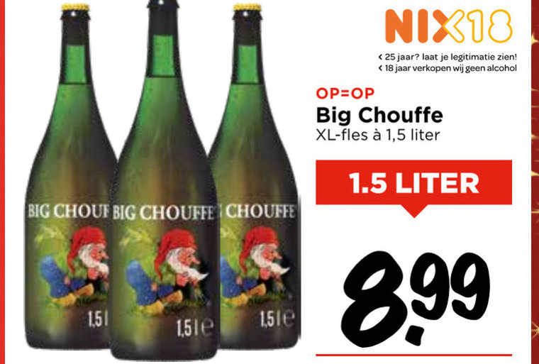 La Chouffe   speciaalbier folder aanbieding bij  Vomar - details