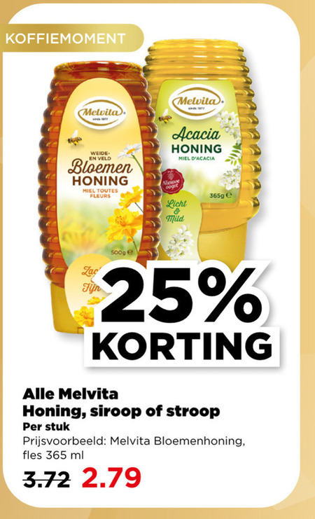 Melvita   honing folder aanbieding bij  Plus - details