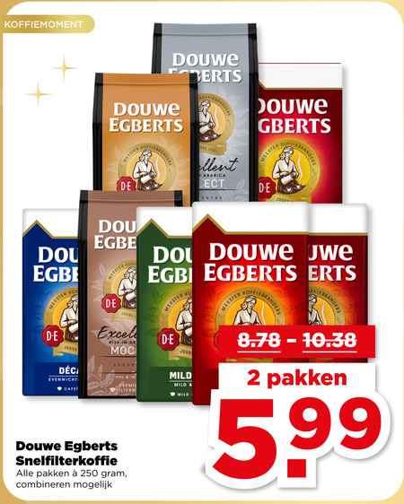 Douwe Egberts   koffie folder aanbieding bij  Plus - details