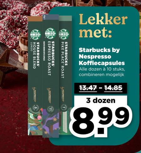 Starbucks   koffiecups folder aanbieding bij  Plus - details