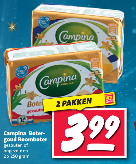 Campina   roomboter folder aanbieding bij  Nettorama - details