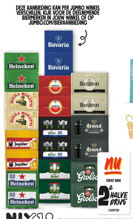 Birra Moretti   krat bier folder aanbieding bij  Jumbo - details