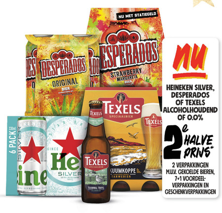 Texels   krat bier, blikje bier folder aanbieding bij  Jumbo - details