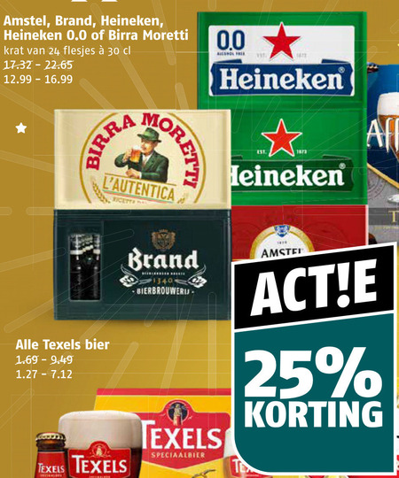 Birra Moretti   krat bier folder aanbieding bij  Poiesz - details