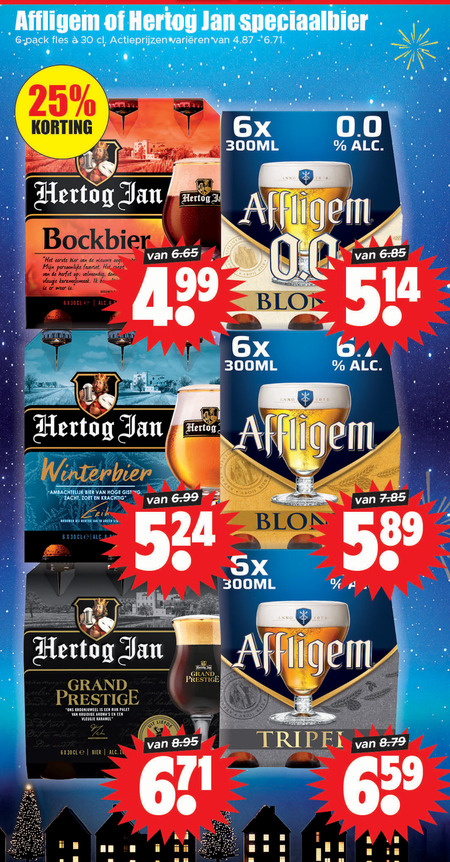 Affligem   speciaalbier folder aanbieding bij  Dirk - details