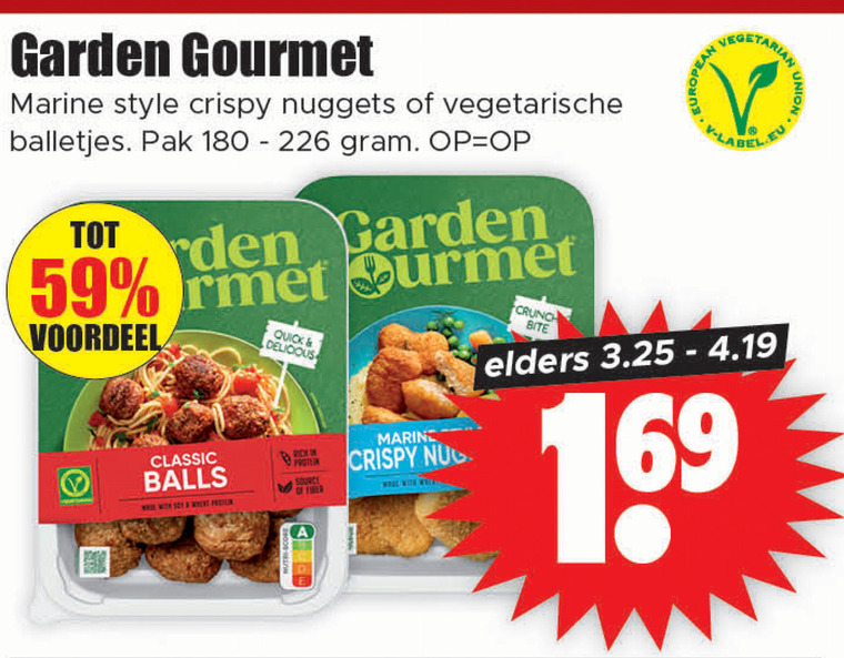 Garden Gourmet   vegetarisch folder aanbieding bij  Dirk - details