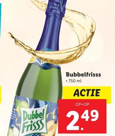 Dubbelfrisss   fruitdrank folder aanbieding bij  Lidl - details