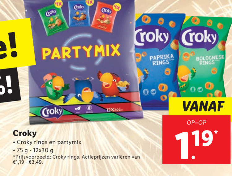 Croky   chips folder aanbieding bij  Lidl - details