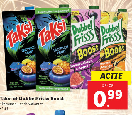 Taksi   fruitdrank folder aanbieding bij  Lidl - details