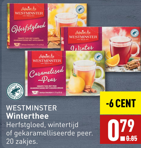 Westminster   thee folder aanbieding bij  Aldi - details