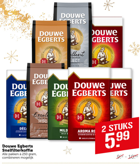 Douwe Egberts   koffie folder aanbieding bij  Coop - details