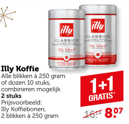 Illy   koffiecups, koffiebonen folder aanbieding bij  Coop - details