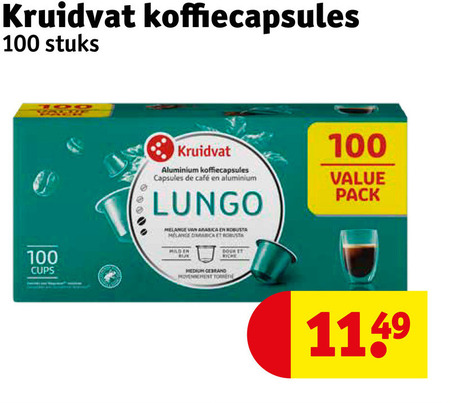 Kruidvat Huismerk   koffiecups folder aanbieding bij  Kruidvat - details