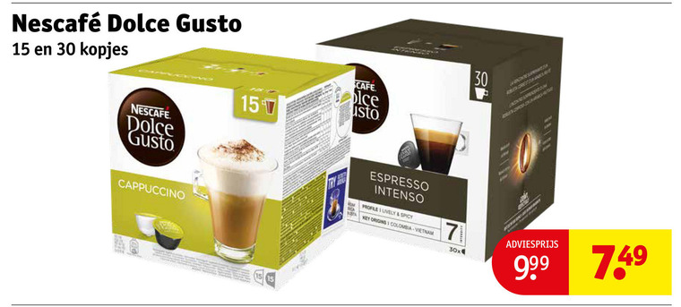 Nescafe   dolce gusto capsules folder aanbieding bij  Kruidvat - details