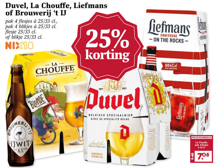 Duvel   speciaalbier folder aanbieding bij  MCD Supermarkt Basis - details