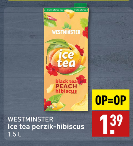 Westminster   ice tea folder aanbieding bij  Aldi - details