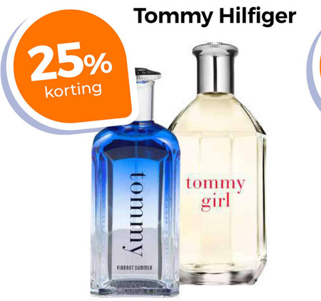 Tommy Hilfiger   eau de toilette folder aanbieding bij  Trekpleister - details