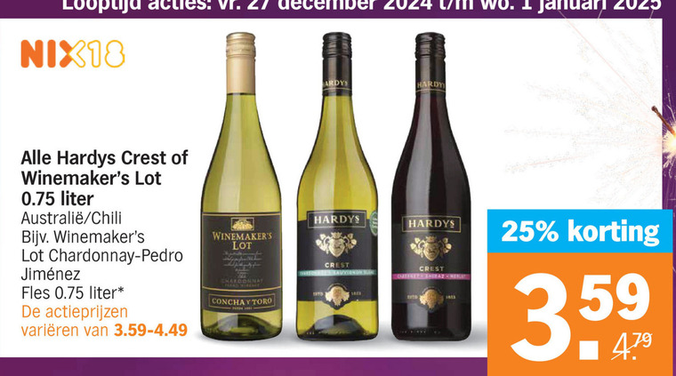 Winemakers Lot   rode wijn, witte wijn folder aanbieding bij  Albert Heijn - details