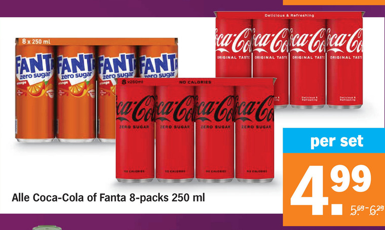 Fanta   cola, frisdrank folder aanbieding bij  Albert Heijn - details