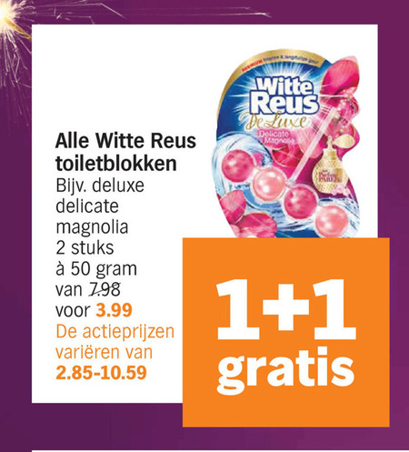 Witte Reus   toiletblok folder aanbieding bij  Albert Heijn - details