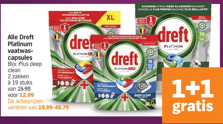 Dreft   vaatwasmiddel folder aanbieding bij  Albert Heijn - details