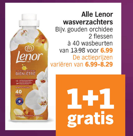 Lenor   wasverzachter folder aanbieding bij  Albert Heijn - details