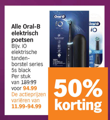 Braun Oral-B   electrische tandenborstel folder aanbieding bij  Albert Heijn - details