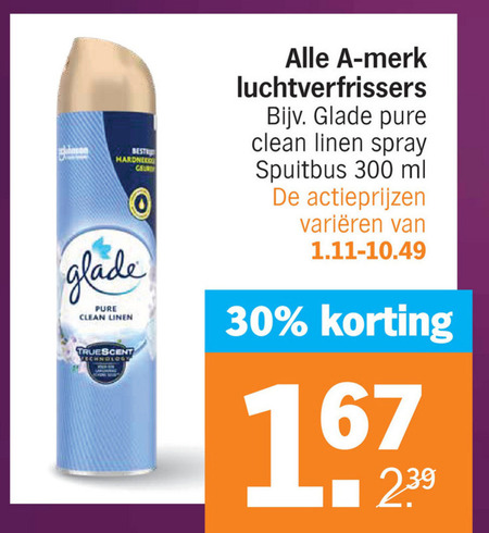 Glade   luchtverfrisser folder aanbieding bij  Albert Heijn - details