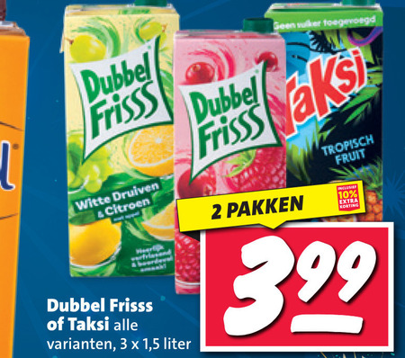 Taksi   fruitdrank folder aanbieding bij  Nettorama - details