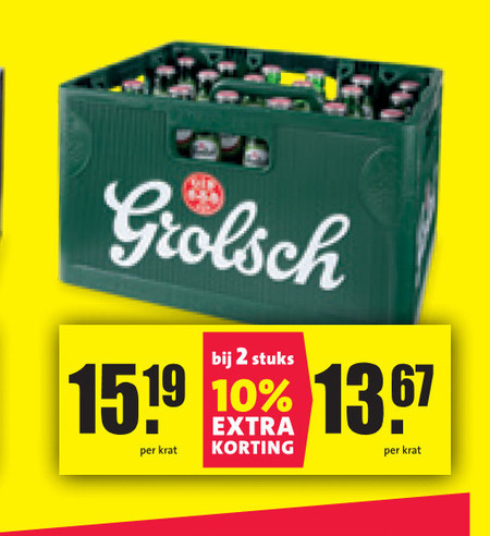 Grolsch   krat bier folder aanbieding bij  Nettorama - details