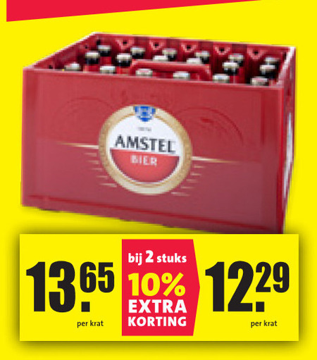 Amstel   krat bier folder aanbieding bij  Nettorama - details