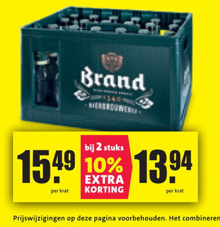 Brand   krat bier folder aanbieding bij  Nettorama - details