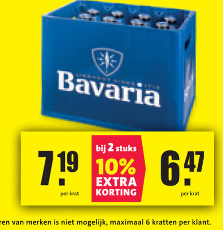 Bavaria   krat bier folder aanbieding bij  Nettorama - details